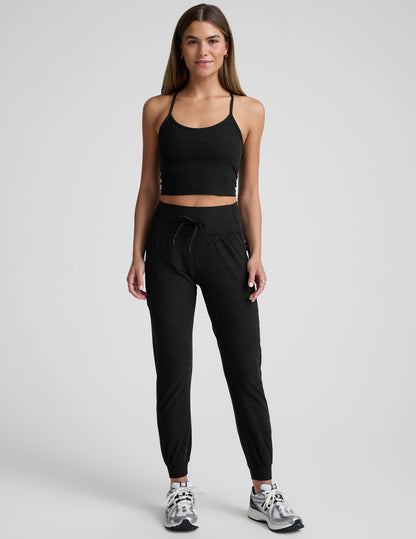Beyond Yoga High Waisted Spacedye Pocket Jogger - Darkest Night