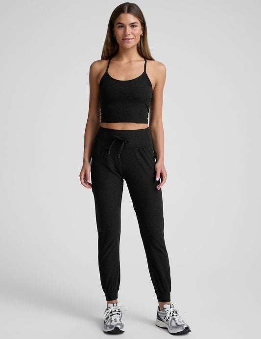 Beyond Yoga High Waisted Spacedye Pocket Jogger - Darkest Night