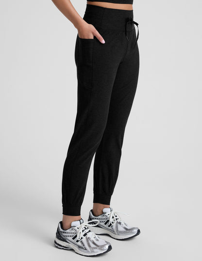 Beyond Yoga High Waisted Spacedye Pocket Jogger - Darkest Night