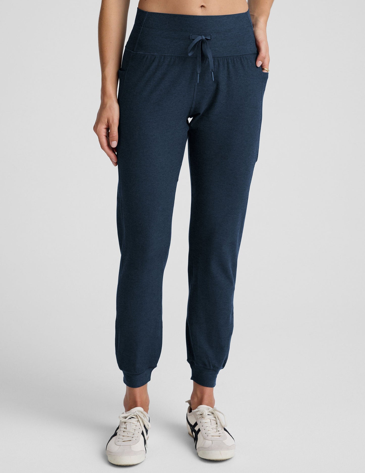 Beyond Yoga High Waisted Spacedye Go Pocket Jogger - Nocturnal Navy