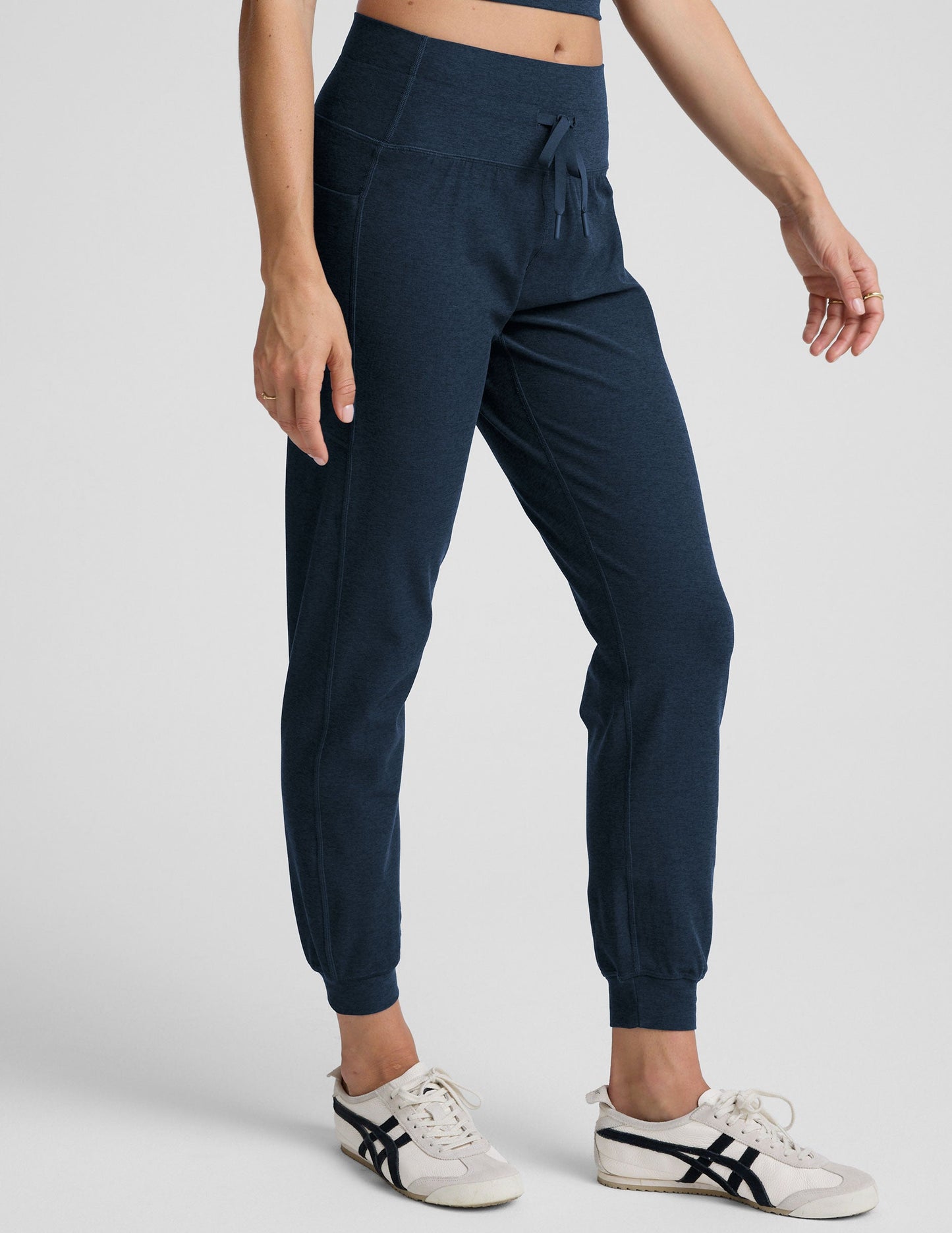 Beyond Yoga High Waisted Spacedye Go Pocket Jogger - Nocturnal Navy