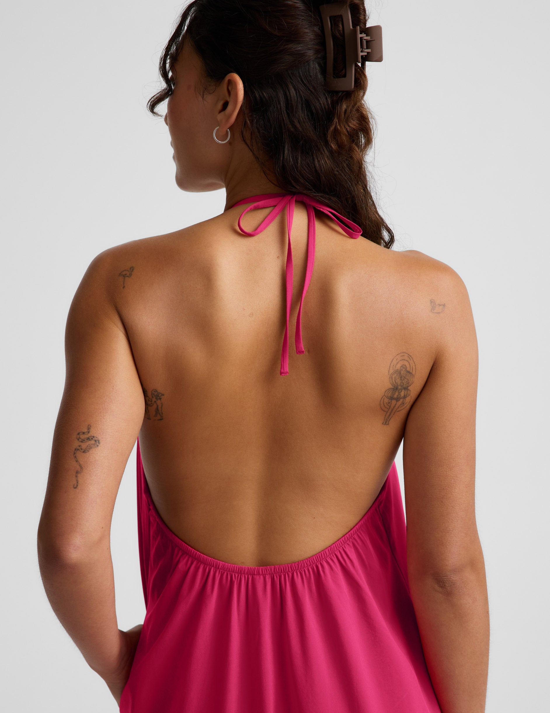 Beyond Yoga Go With The Flow Halter Dress