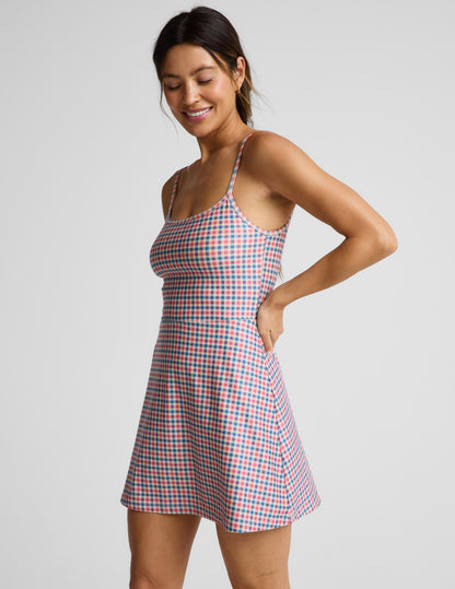 Beyond Yoga Sunwashed Gingham Midweight Spacedye™ Forever Dress