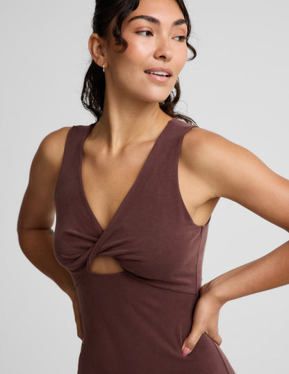 Beyond Yoga Twist Cutout Midi Dress