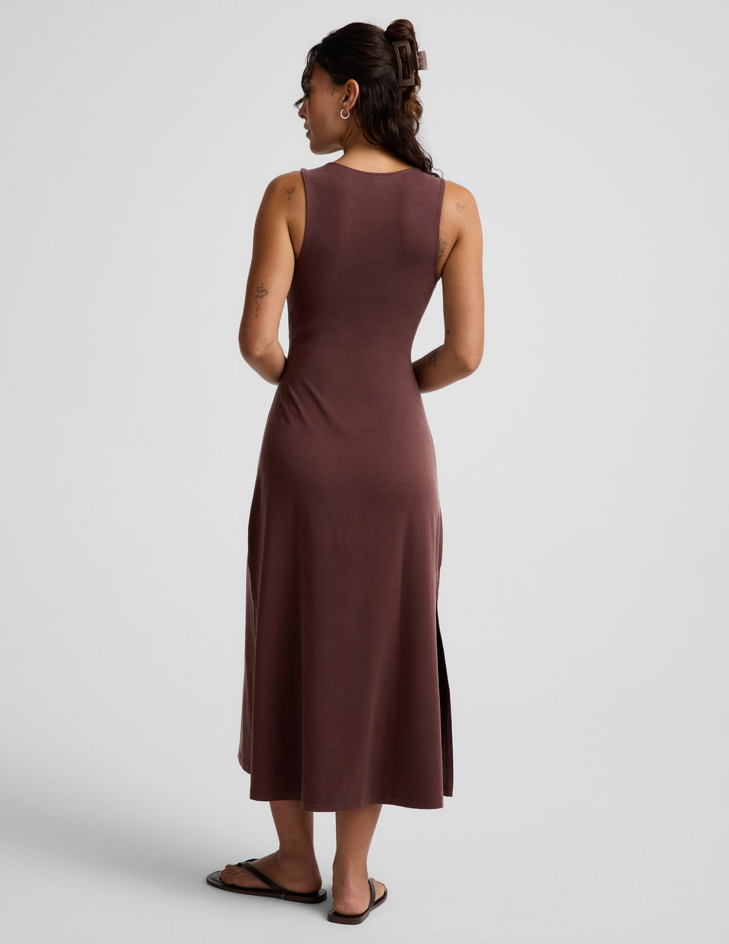 Beyond Yoga Twist Cutout Midi Dress