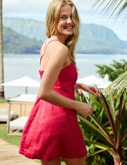 Beyond Yoga SoftWash Linen Seaside Mini Dress