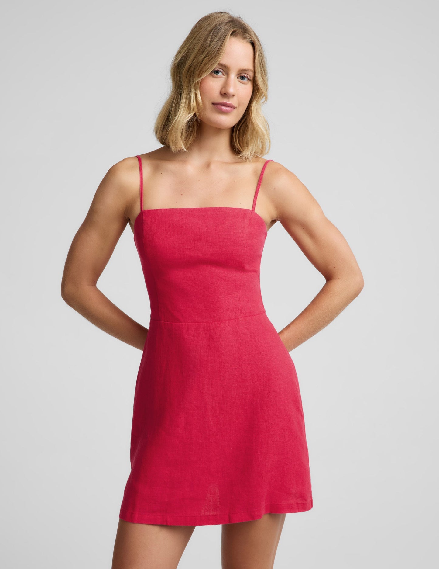 Beyond Yoga SoftWash Linen Seaside Mini Dress
