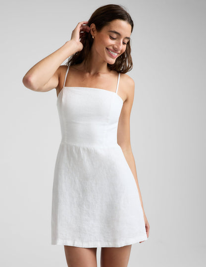 Beyond Yoga SoftWash Linen Seaside Mini Dress