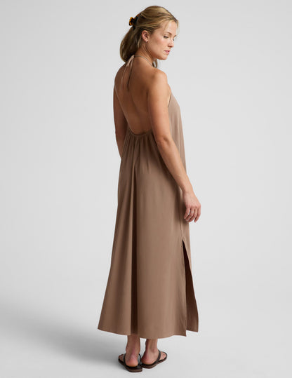Beyond Yoga Go With The Flow Halter Dress