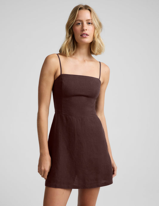 Beyond Yoga SoftWash Linen Seaside Mini Dress