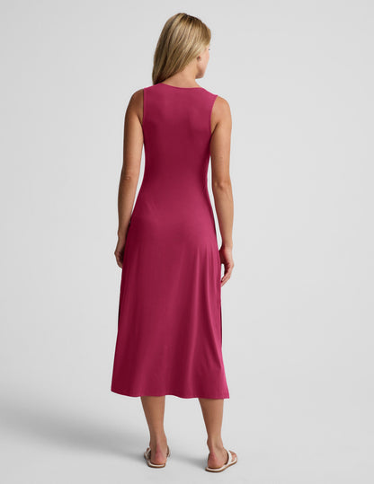 Beyond Yoga Twist Cutout Midi Dress