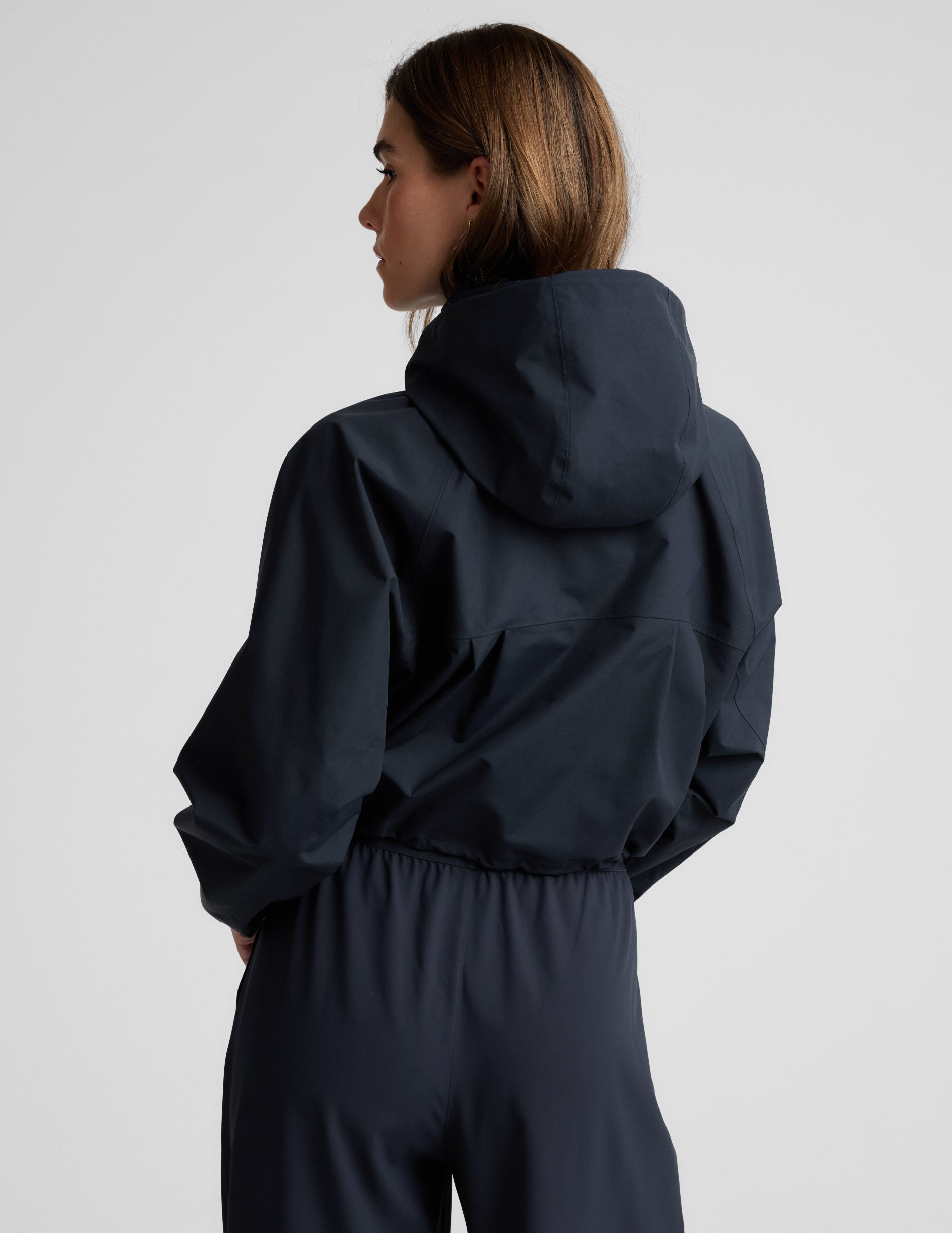 Beyond Yoga Rain Or Shine Adjustable Hooded Jacket