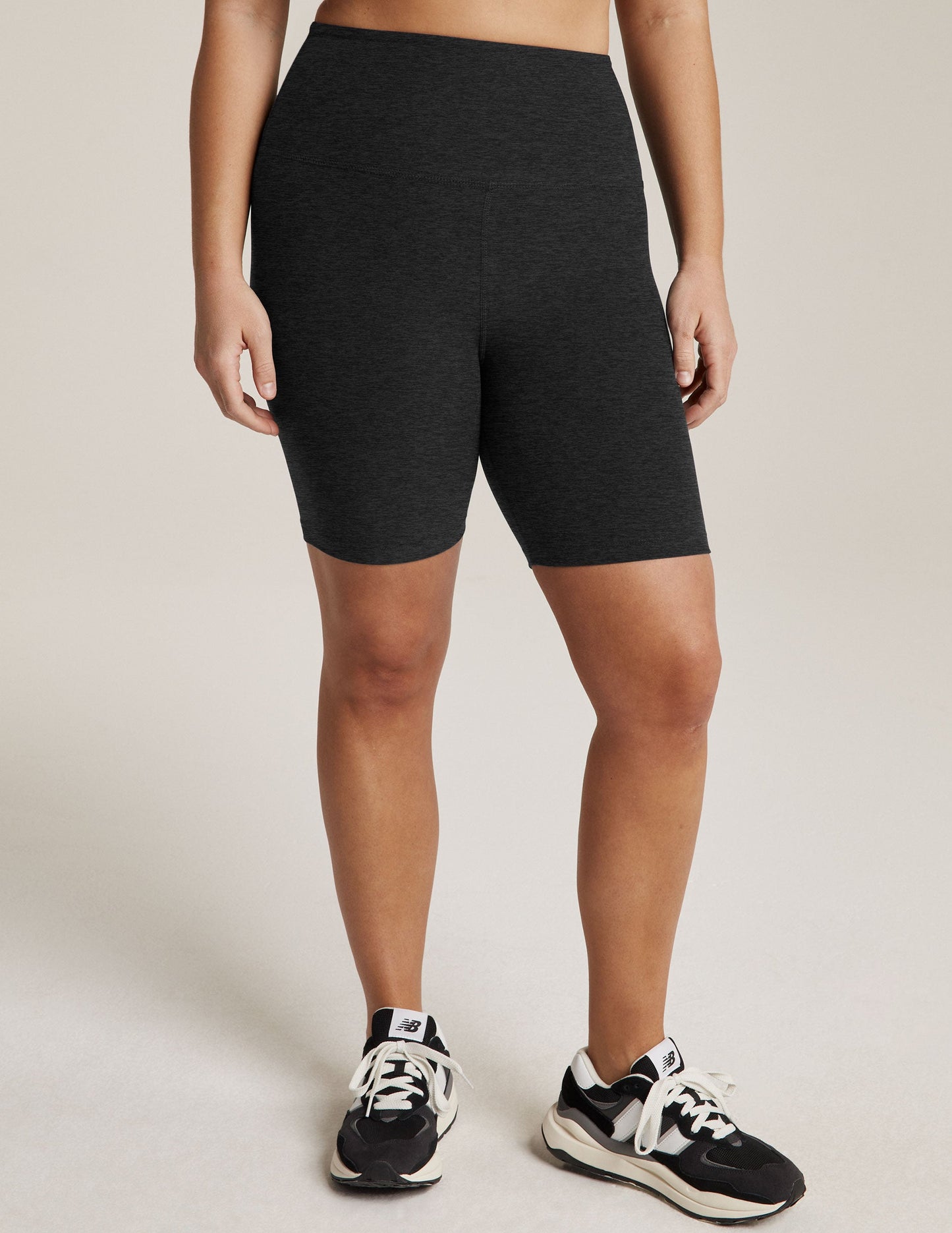 Beyond Yoga High Waisted 7-Inch Spacedye Bike Shorts - Darkest Night
