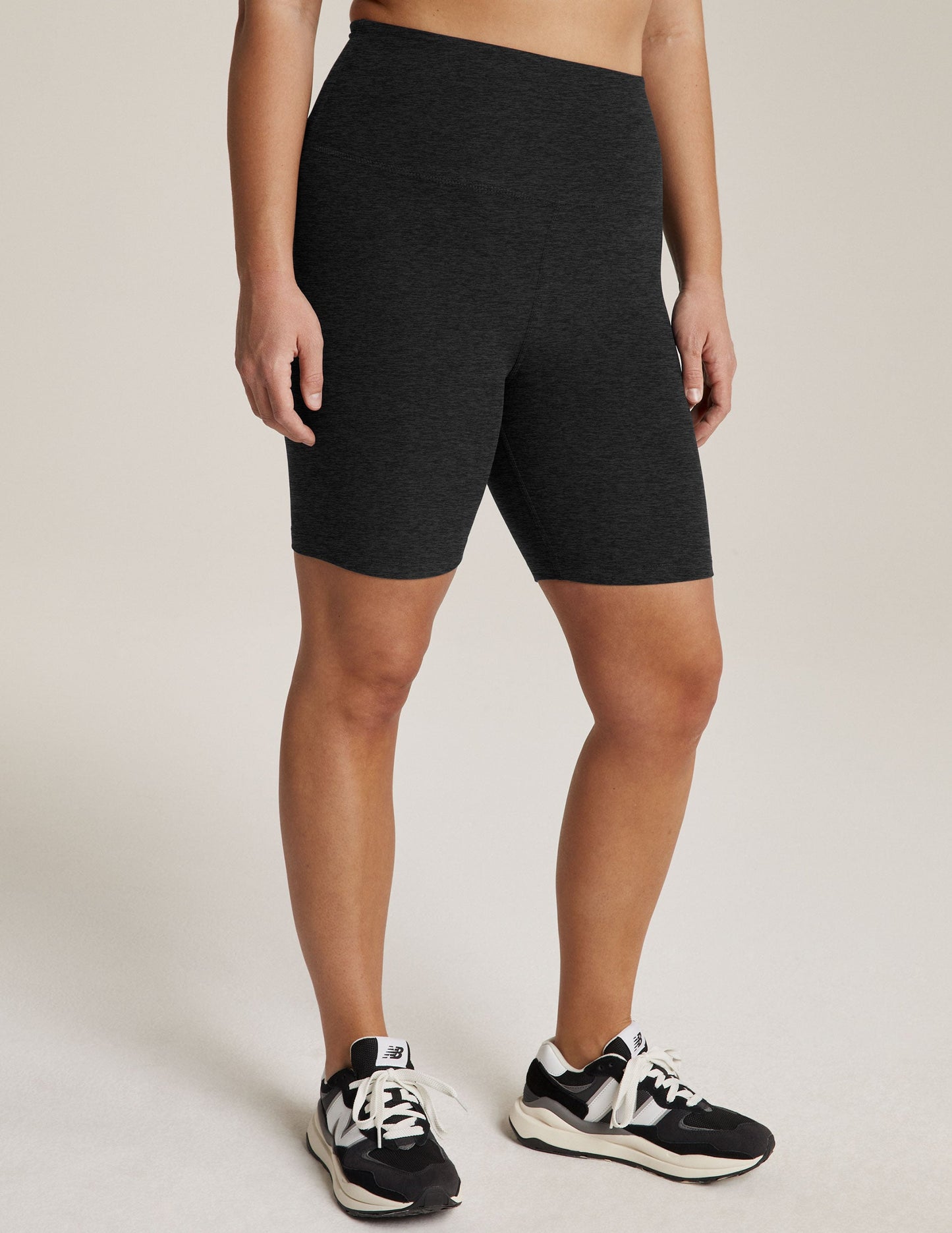 Beyond Yoga High Waisted 7-Inch Spacedye Bike Shorts - Darkest Night