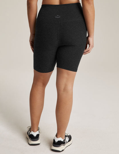 Beyond Yoga High Waisted 7-Inch Spacedye Bike Shorts - Darkest Night