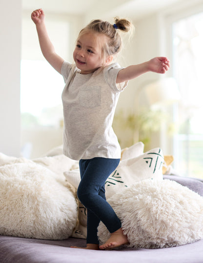 Beyond Yoga Toddler Spacedye™ Leggings - Nocturnal Navy