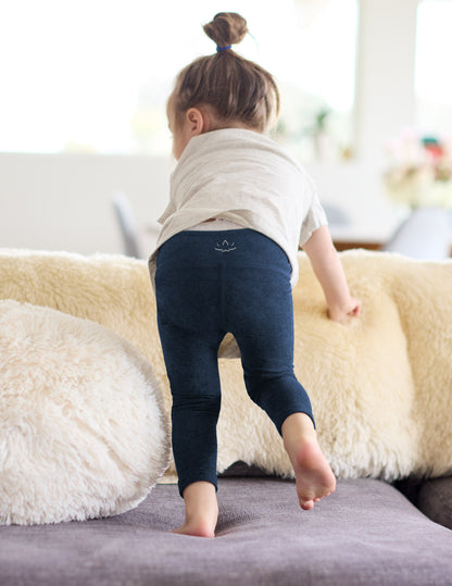 Beyond Yoga Toddler Spacedye™ Leggings - Nocturnal Navy