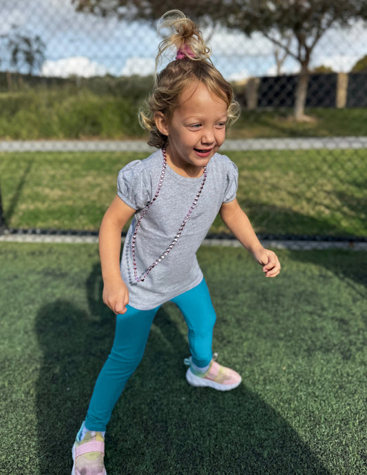 Beyond Yoga Toddler Buttery Soft Spacedye Leggings - Blue
