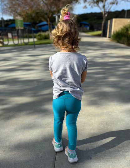 Beyond Yoga Toddler Buttery Soft Spacedye Leggings - Blue