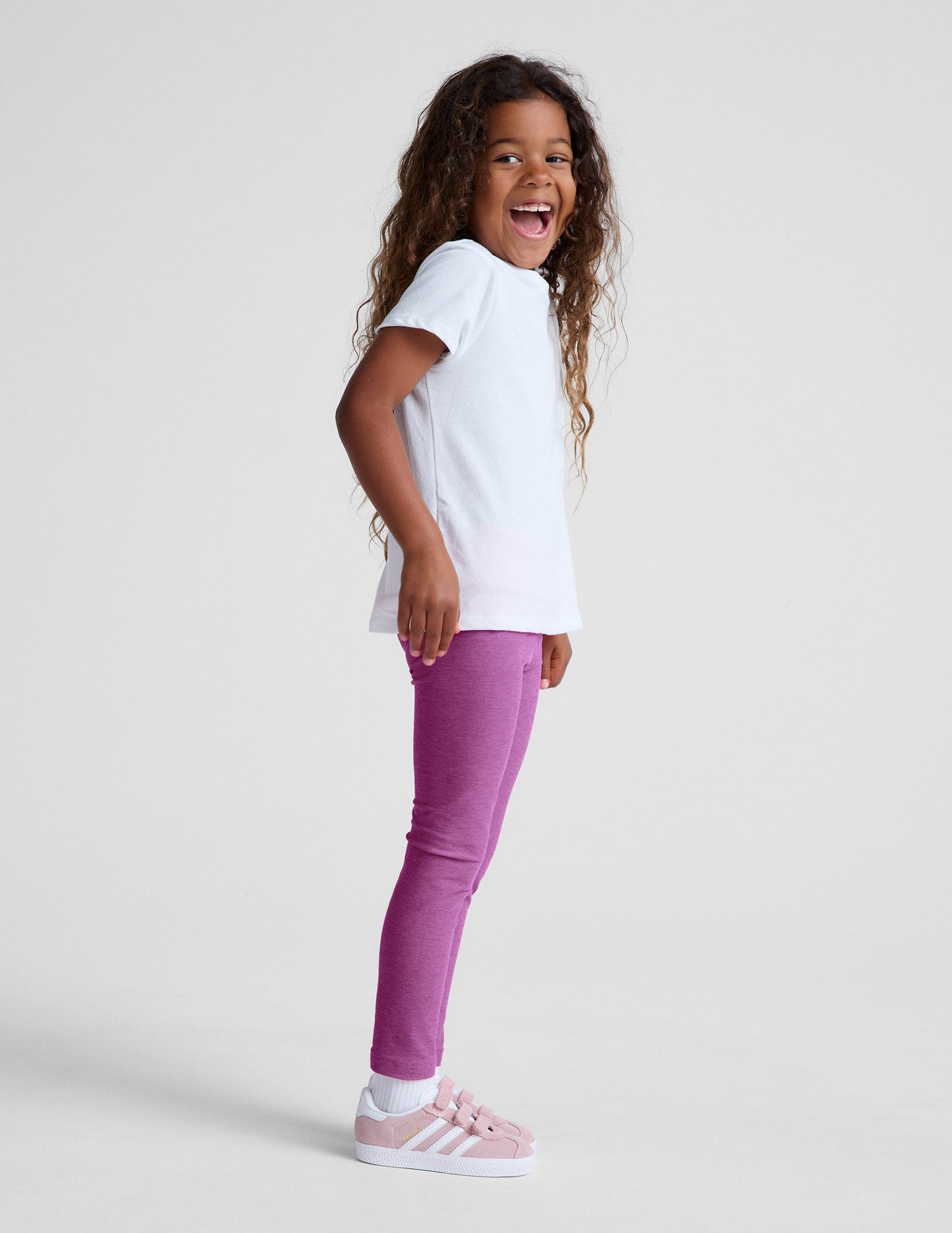 Beyond Yoga Toddler Spacedye Legging - Fun Fuchsia Heather