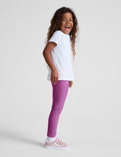 Beyond Yoga Toddler Spacedye Legging - Fun Fuchsia Heather