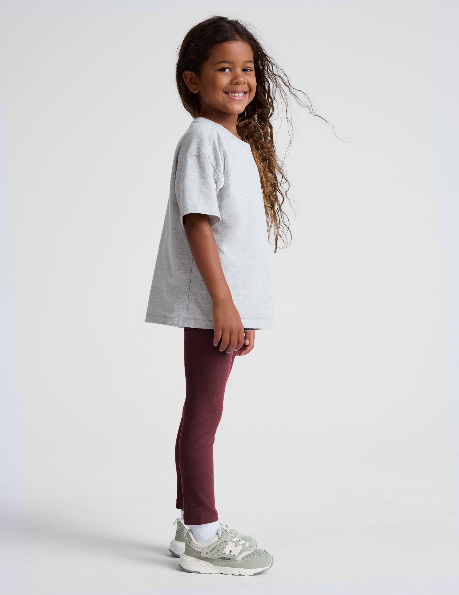 Beyond Yoga Toddler Spacedye Legging - Midnight Burgundy Heather