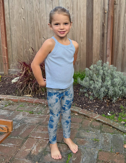 Beyond Yoga Toddler Soft Buttery SoftMark Legging - Blue