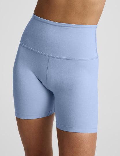 Beyond Yoga Women's 5" Biker Spacedye Shorts - Periwinkle