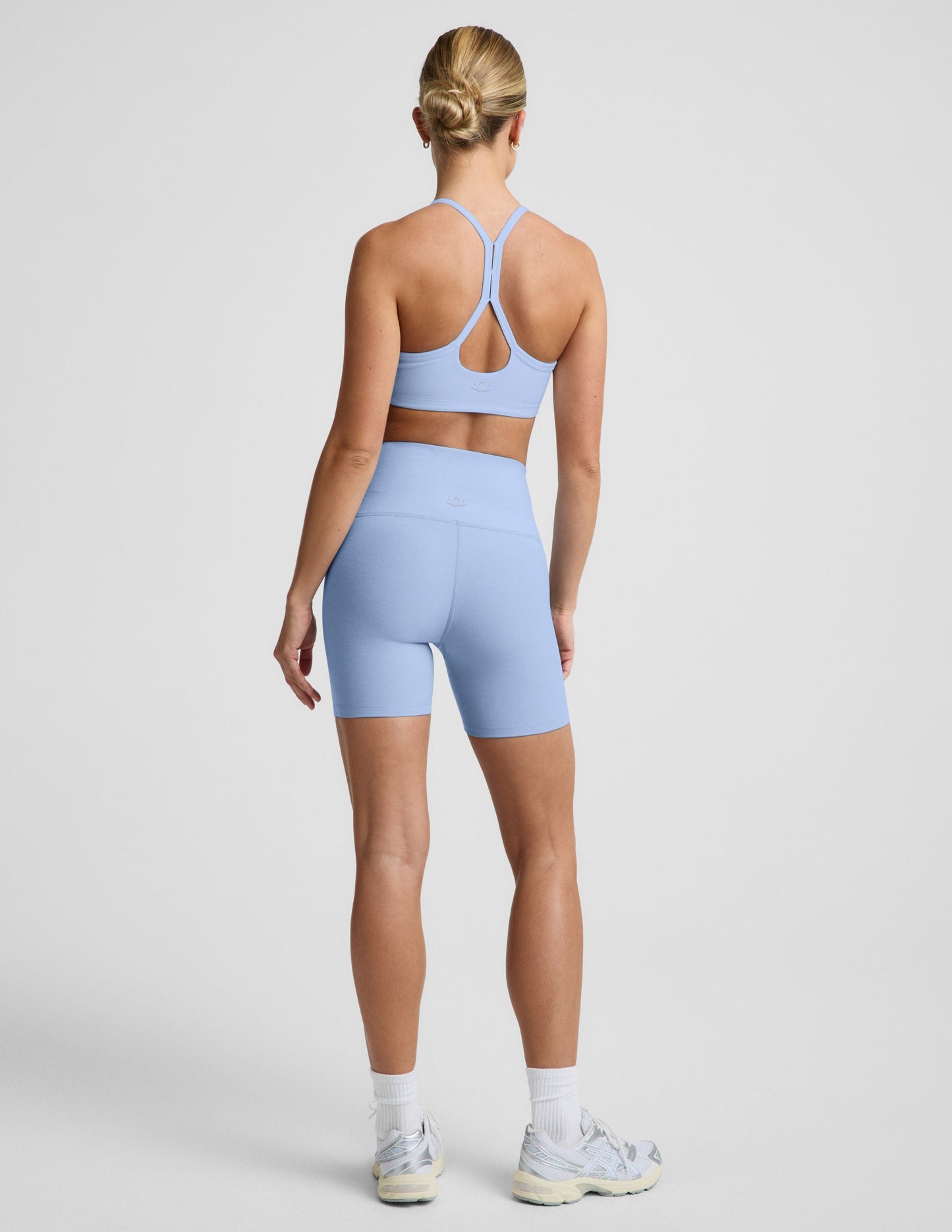 Beyond Yoga Women's 5" Biker Spacedye Shorts - Periwinkle