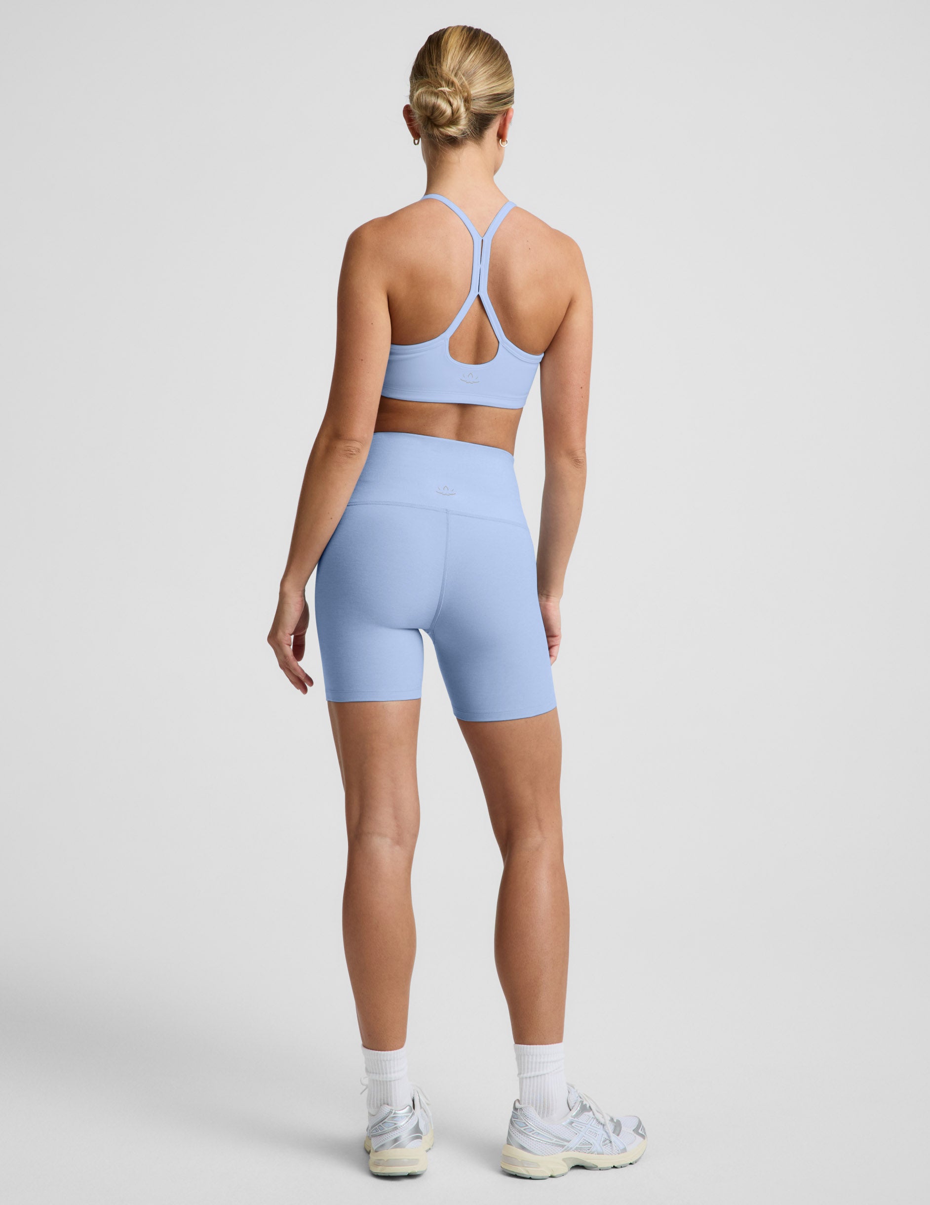 Beyond Yoga Women's 5" Biker Spacedye Shorts - Periwinkle