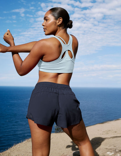 Beyond Yoga Lined Running Solemate Shorts - Nocturnal Navy