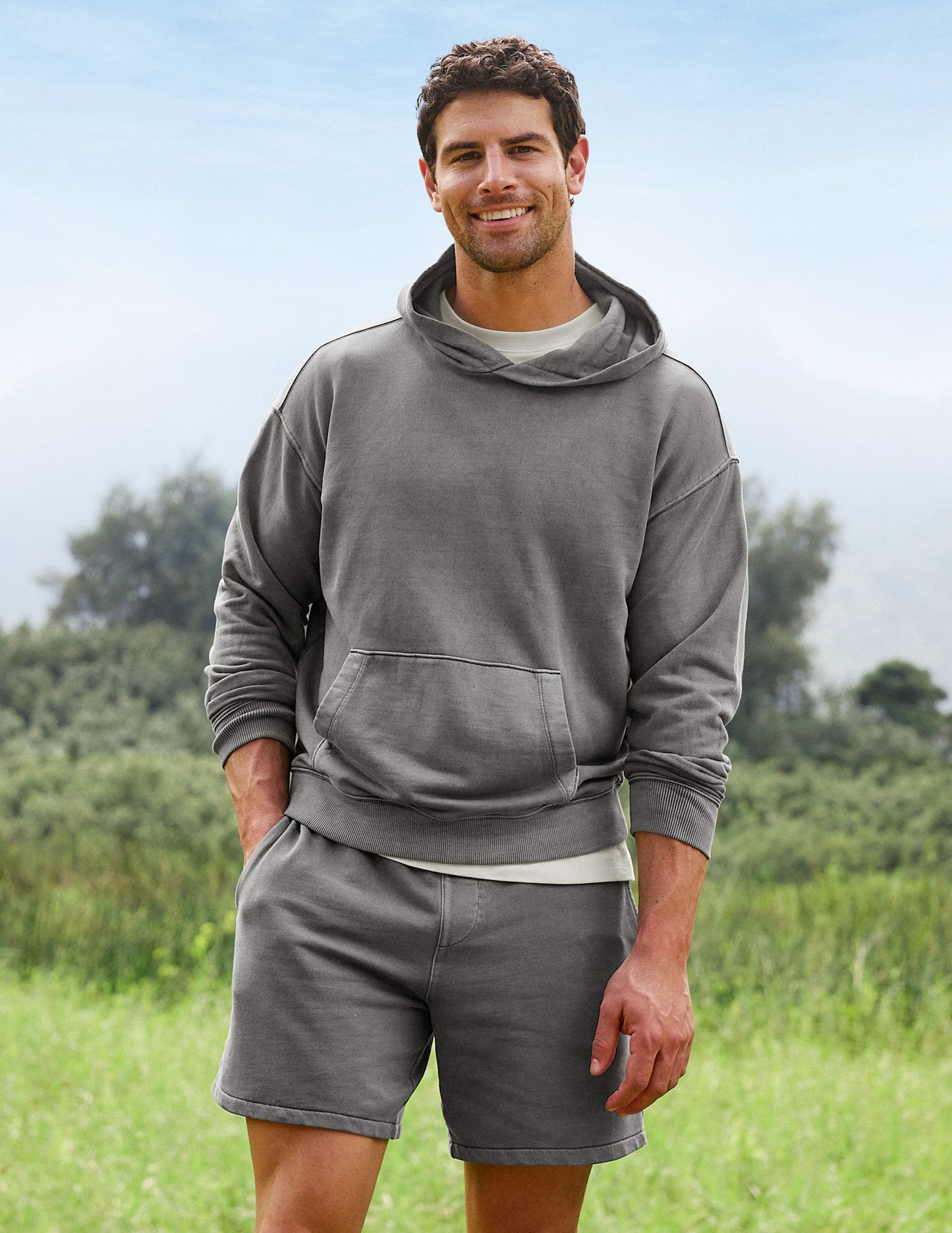 Beyond Yoga Beach Washed Terry Men's Hoodie