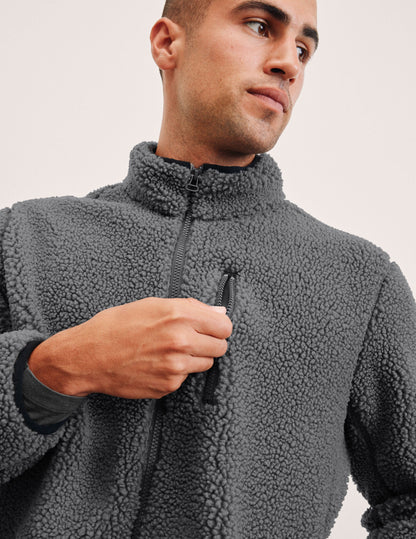 Beyond Yoga Boucle Fleece Men's Zip Jacket
