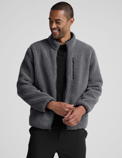 Beyond Yoga Boucle Fleece Men's Zip Jacket