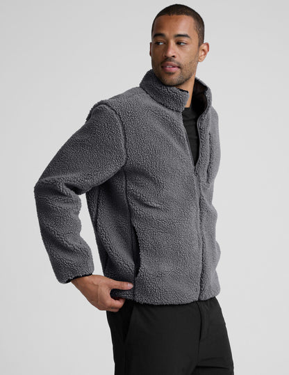 Beyond Yoga Boucle Fleece Men's Zip Jacket