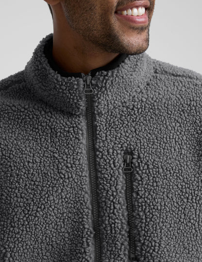 Beyond Yoga Boucle Fleece Men's Zip Jacket