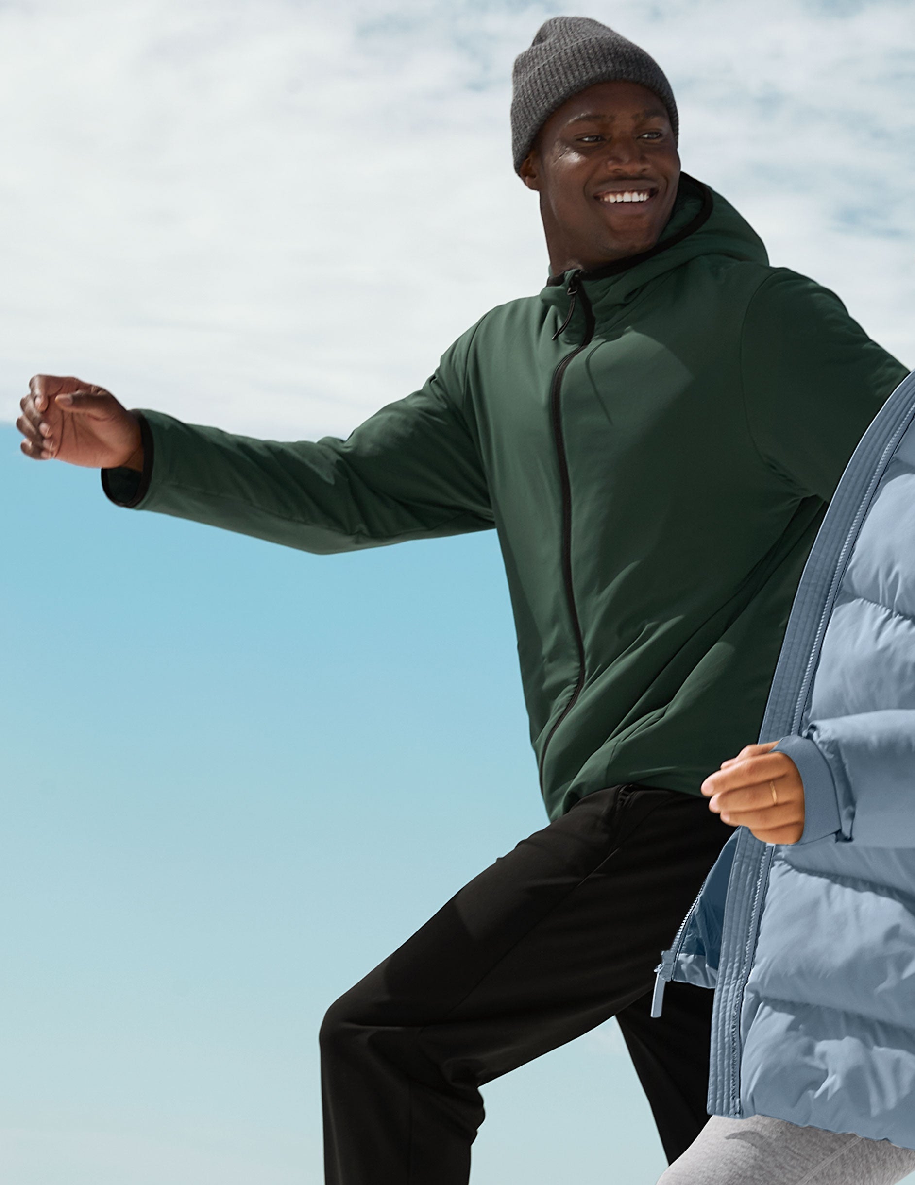 Beyond Yoga In Flight Insulated Men's Hooded Jacket