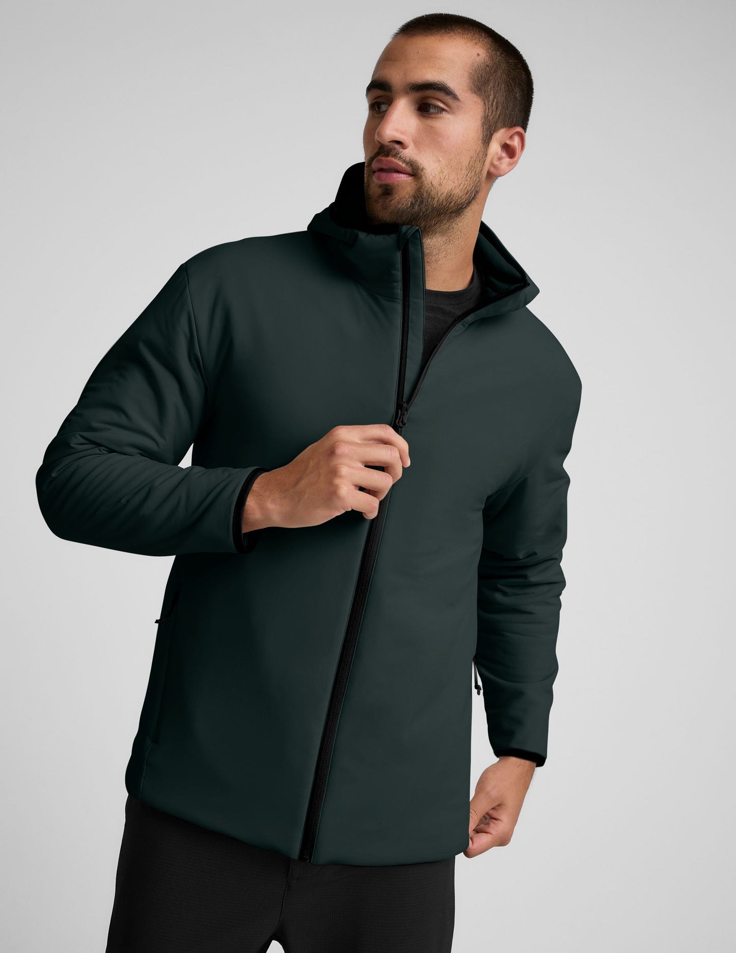 Beyond Yoga In Flight Insulated Men's Hooded Jacket
