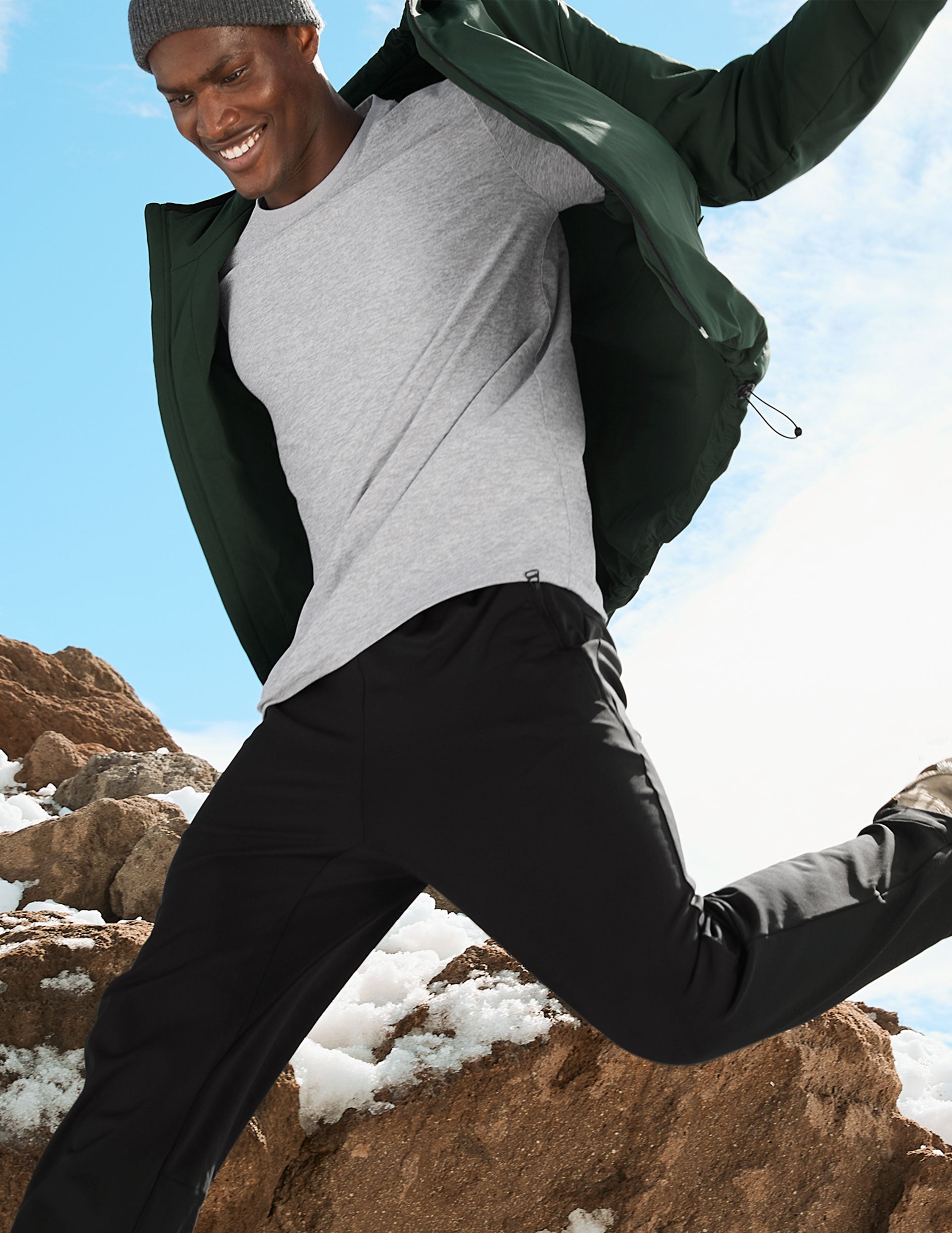 Beyond Yoga In Flight Insulated Men's Hooded Jacket