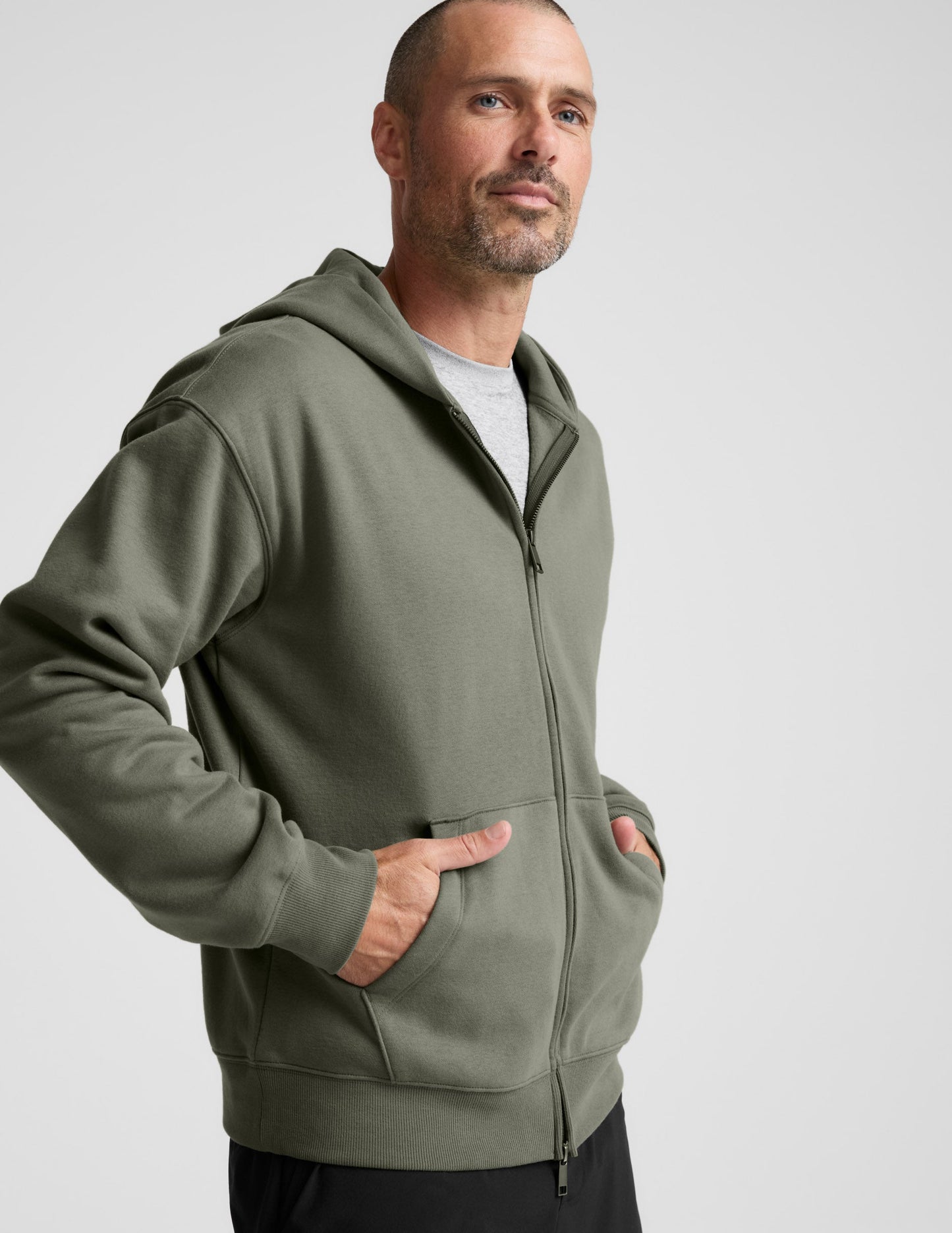 Beyond Yoga LuxeFleece Full Zip Men's Hoodie