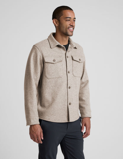 Beyond Yoga Day to Night Men's Wool Shirt Jacket