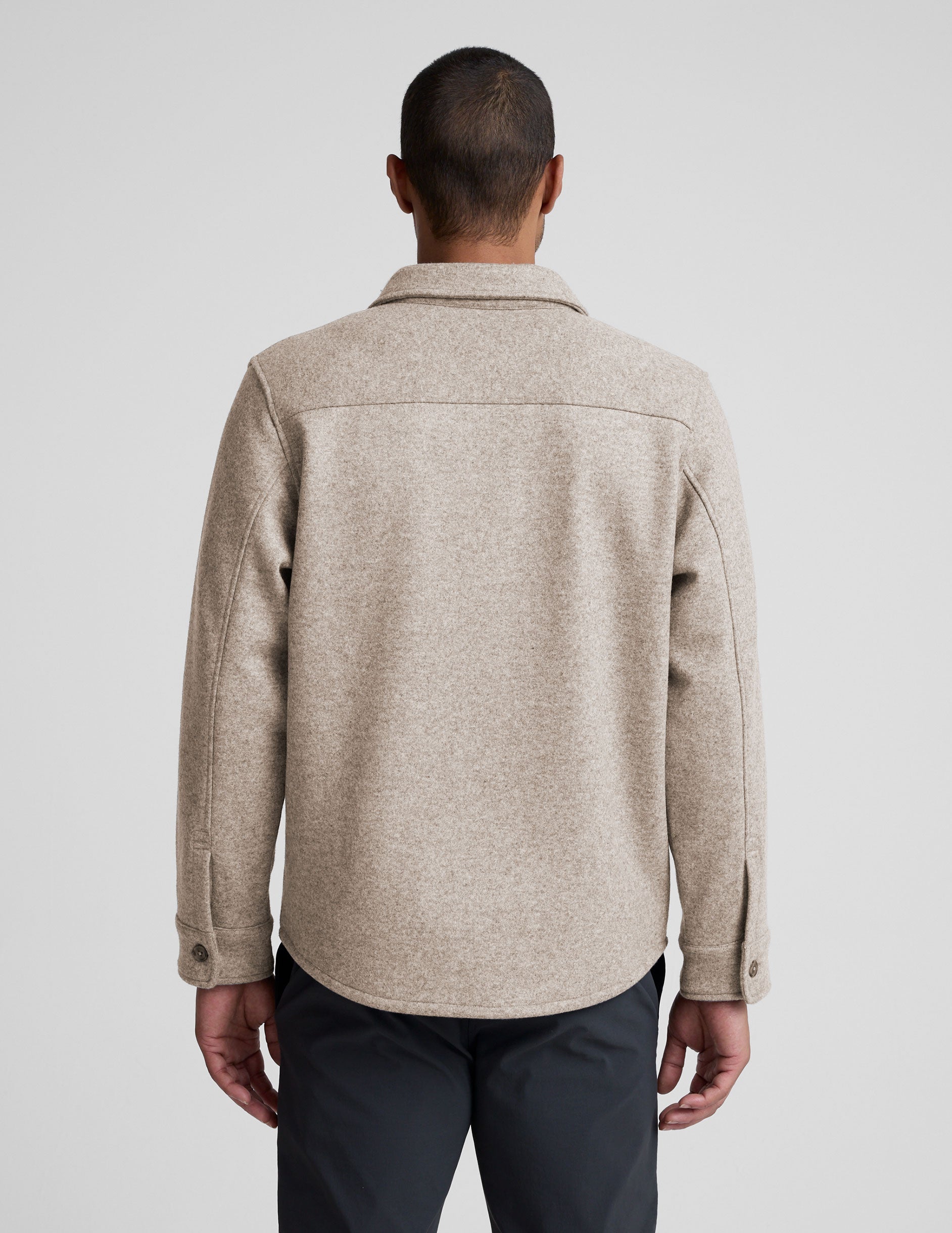Beyond Yoga Day to Night Men's Wool Shirt Jacket