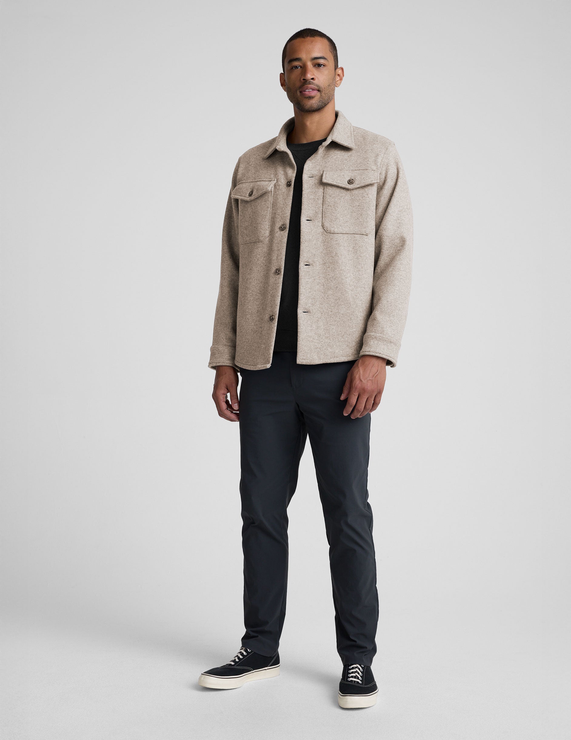 Beyond Yoga Day to Night Men's Wool Shirt Jacket
