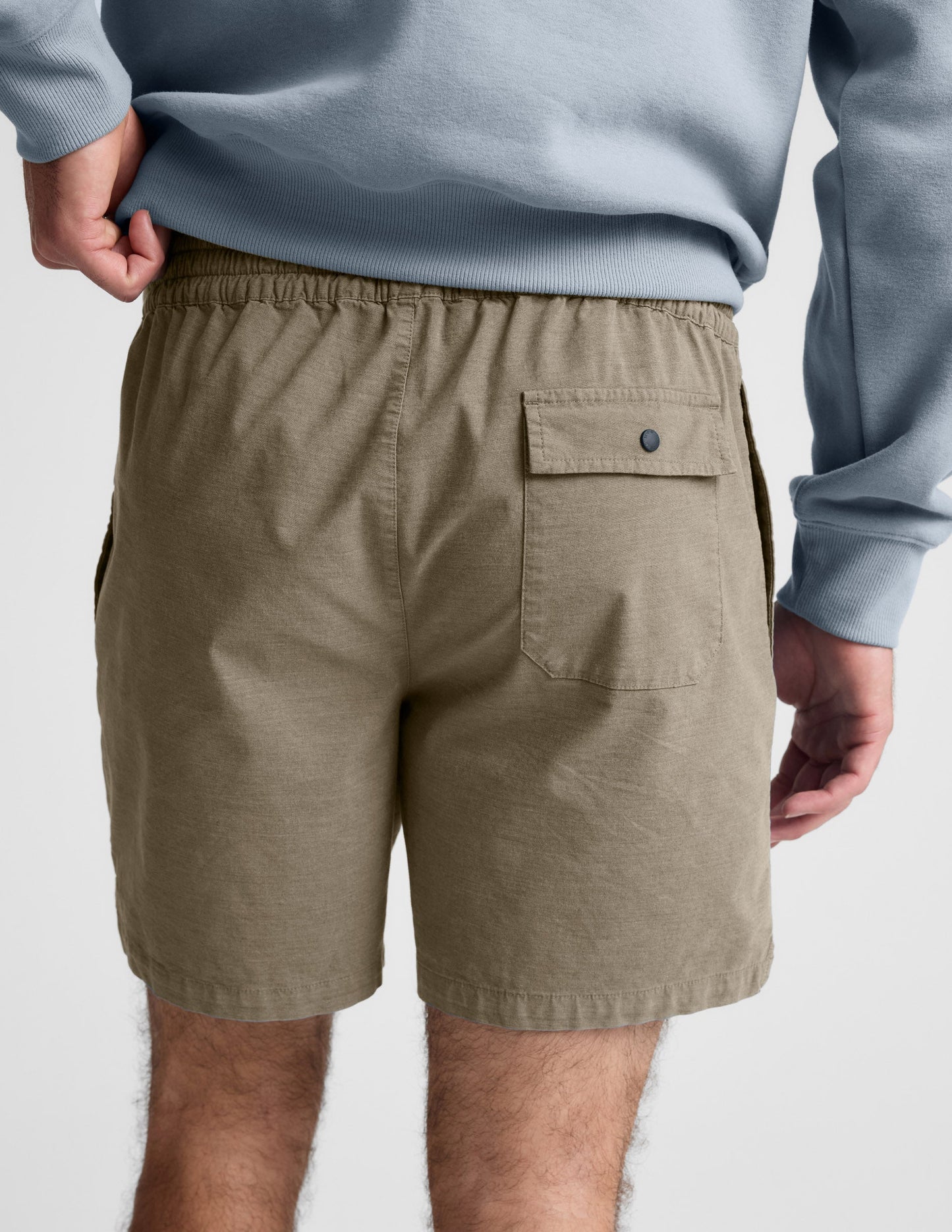 Beyond Yoga Men's Casual Elastic Waist Saturday Shorts - Mushroom