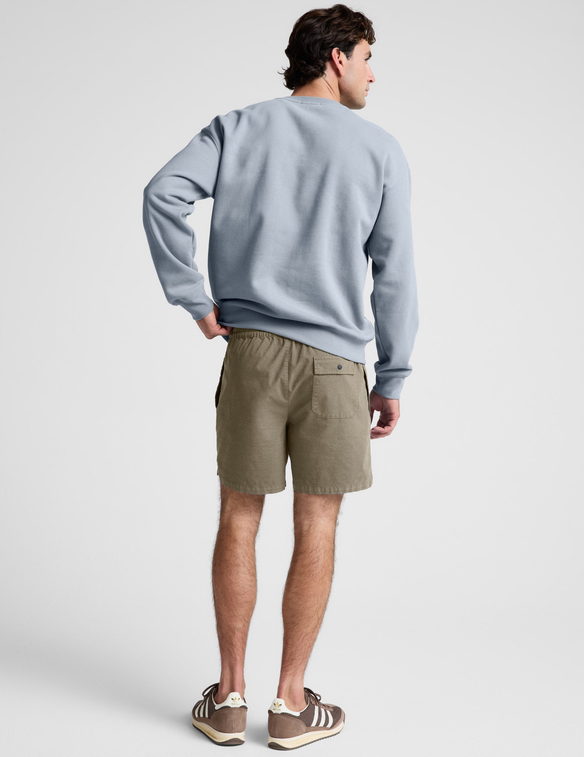 Beyond Yoga Men's Casual Elastic Waist Saturday Shorts - Mushroom
