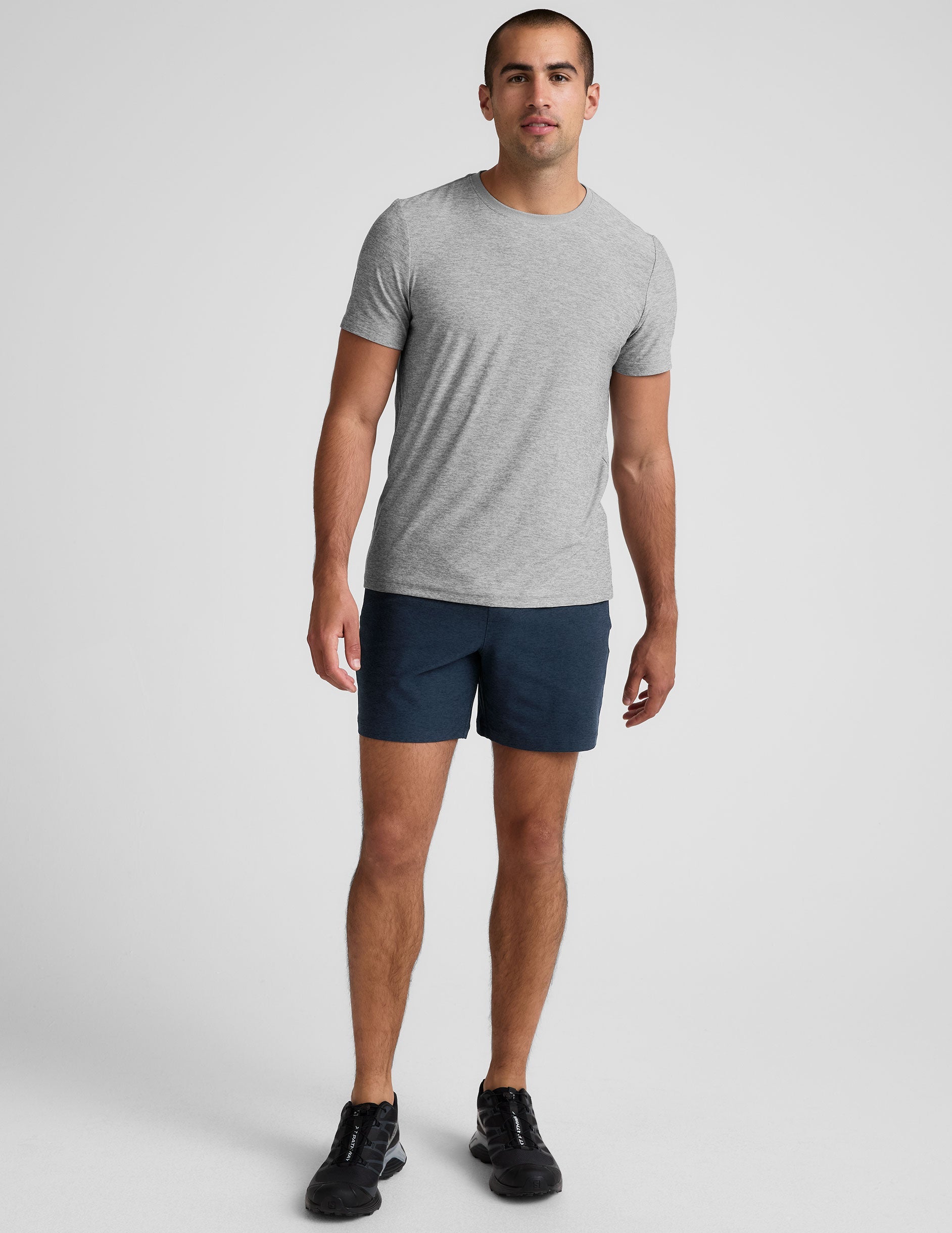 Beyond Yoga Men's 7 Inch Relaxed Spacedye Shorts - Nocturnal Navy