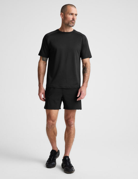 Beyond Yoga Men's Quick Dry Lined WarpLite Shorts - Black