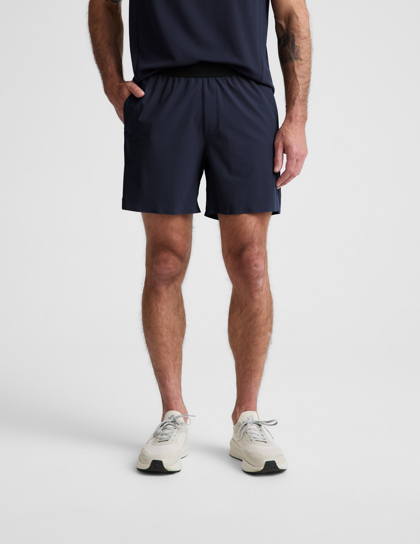 Beyond Yoga Men's Gym WarpLite Shorts - Nocturnal Navy