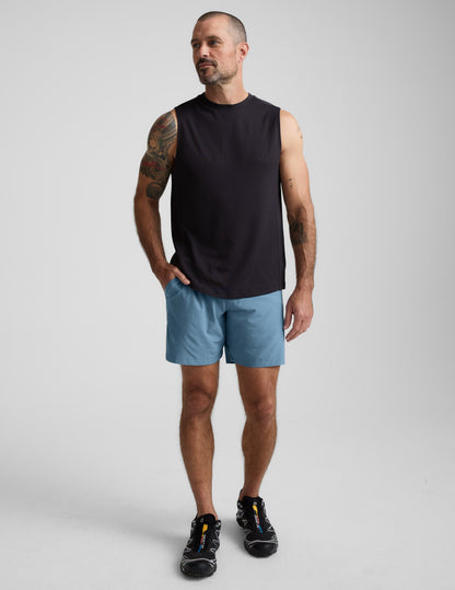 Beyond Yoga Men's Lined 7" Running Pivotal 2.0 Shorts - Harbor Blue