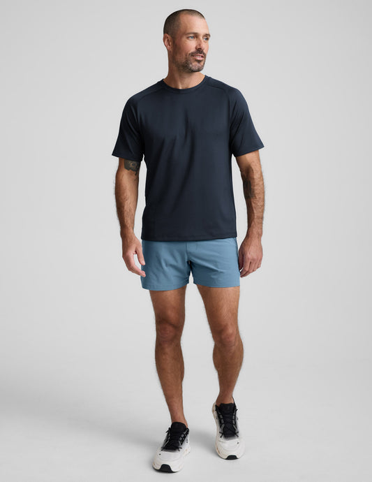 Beyond Yoga Men's Lined Running Pivotal 2.0 Shorts - Harbor Blue